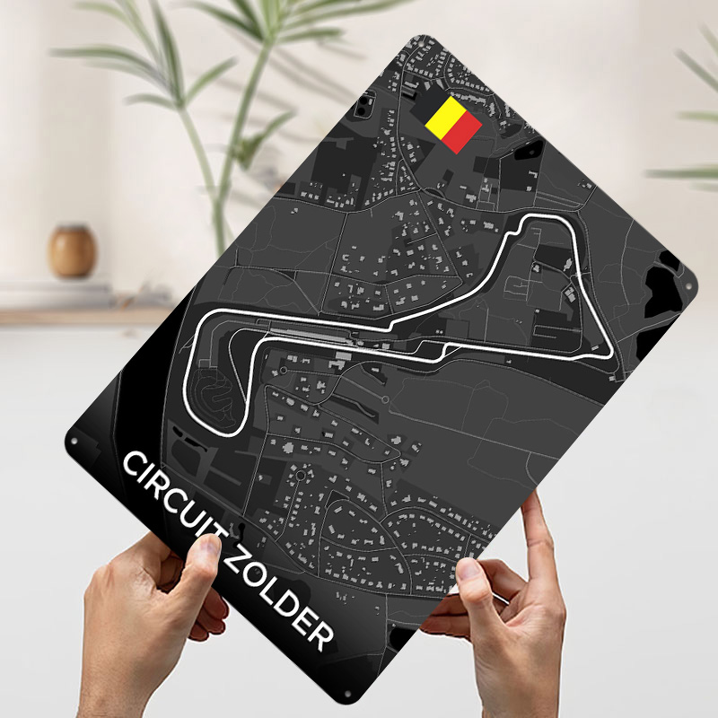 Circuit Zolder Track Map Metal - Custom Map Poster recension och pris