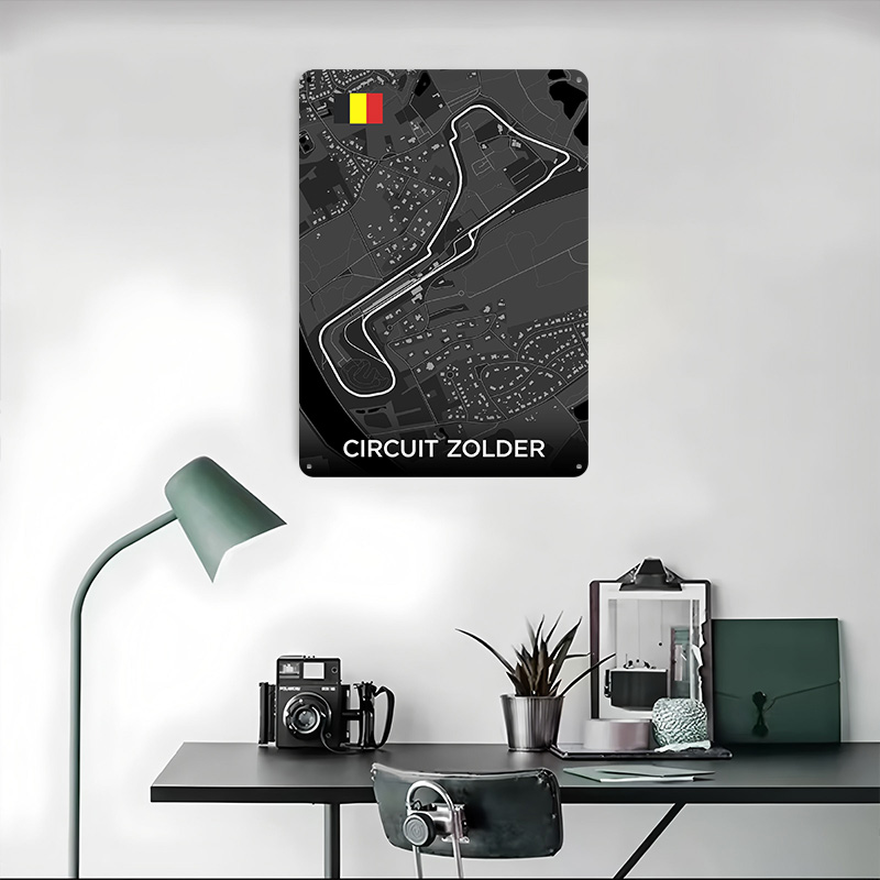 Circuit Zolder Track Map Metal - Custom Map Poster recension och pris
