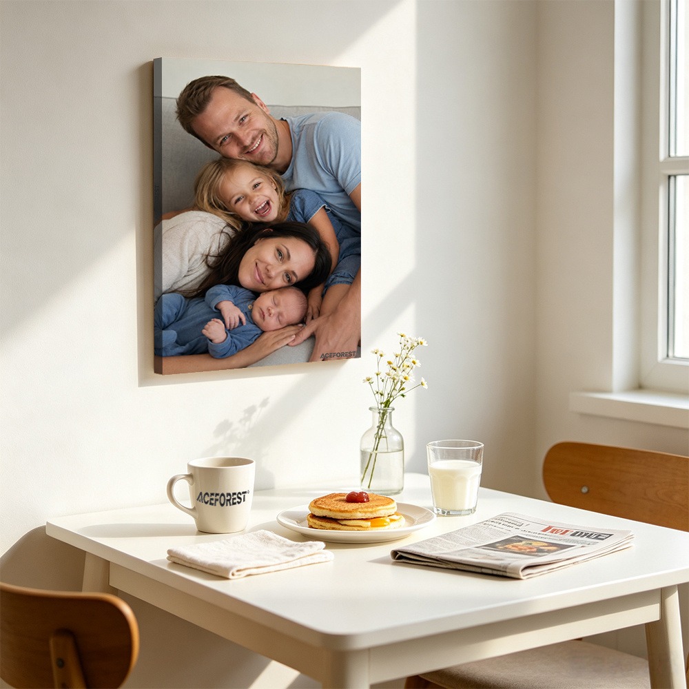 2D Personalized Photo Canvas W - Engraved Wood Frame recension och pris